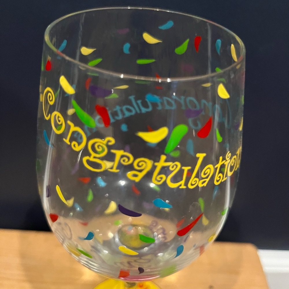 Lolita Congratulations Wine Glass - Picture 5 of 6